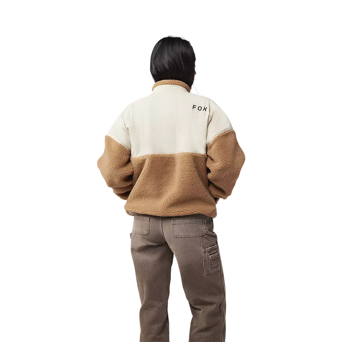 Fox Racing - Womens Survivalist Sherpa Full Zip Jacket-Walnut (32776-356)