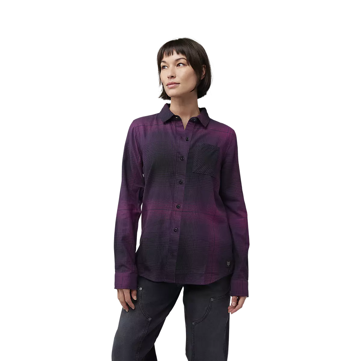 Fox Racing - Womens Traildust Flannel Shirt-Sangria (32826-552)