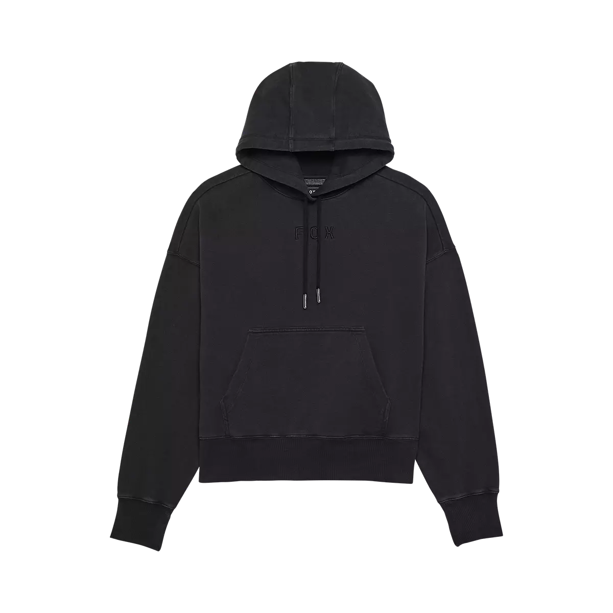 Fox Racing - Womens Wordmark Oversized Pullover Hoodie-Black (32830-001)