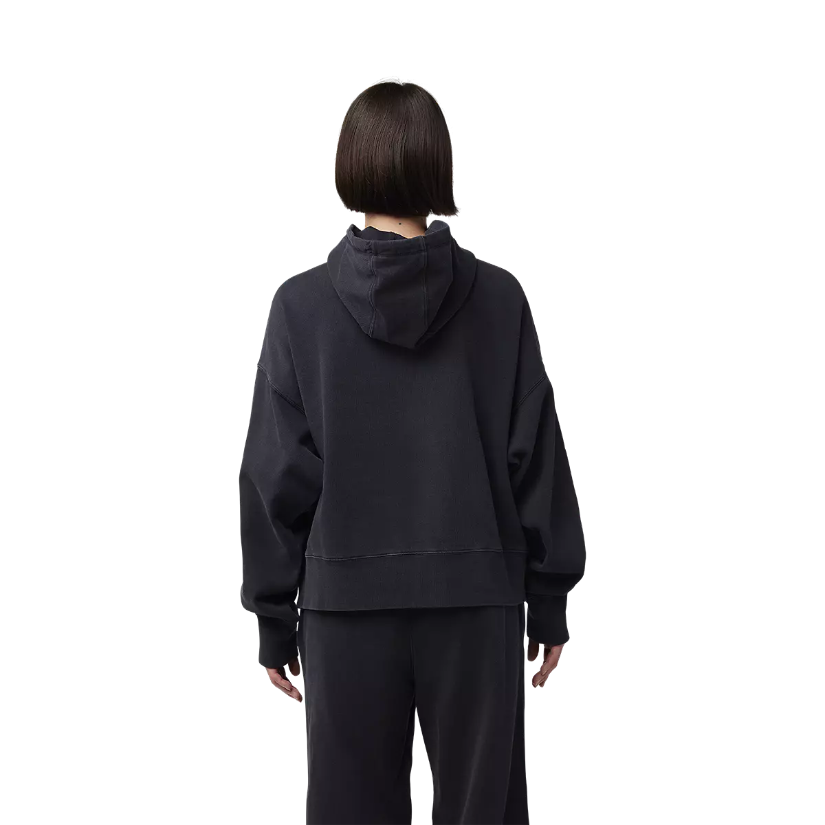 Fox Racing - Womens Wordmark Oversized Pullover Hoodie-Black (32830-001)