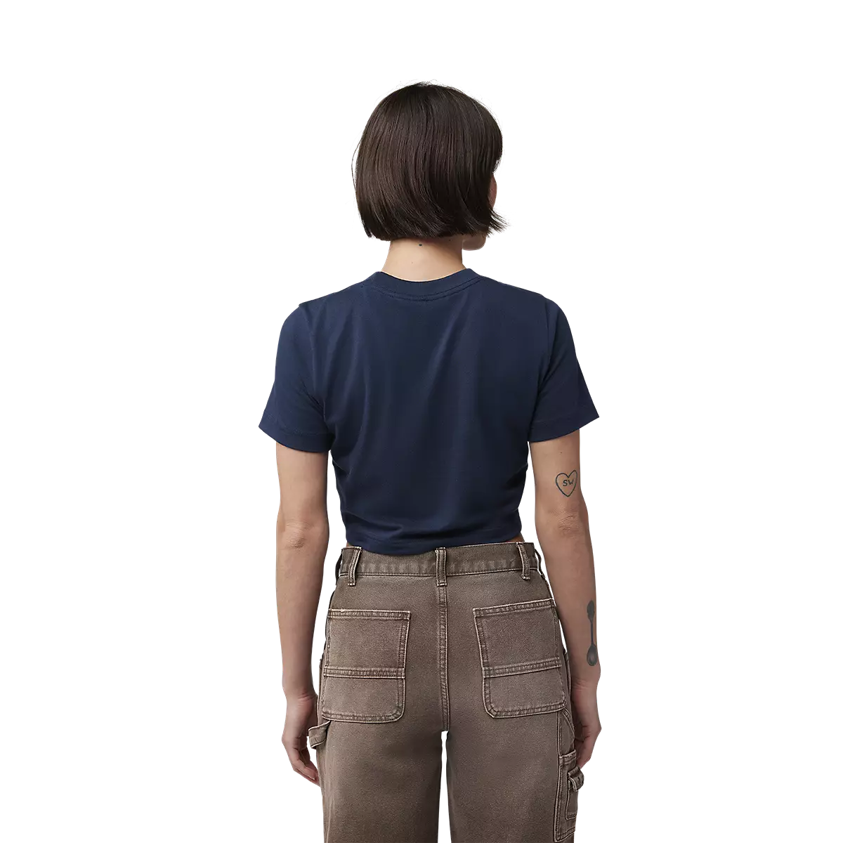 Fox Racing - Womens Race Crew Cropped Tee-Midnight (32834-329)