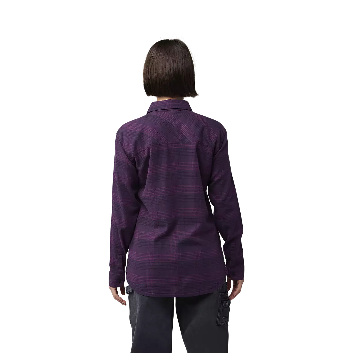 Fox Racing - Womens Survivalist Stretch Flannel (32837)-Dark Purple (32837-367)
