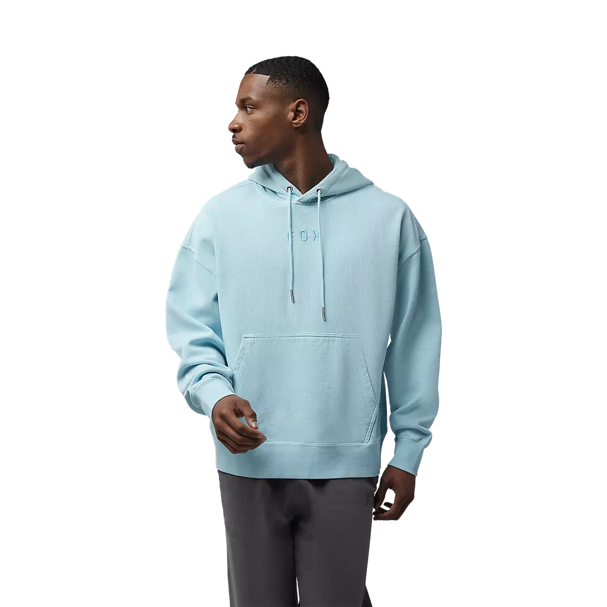 Fox Racing - Wordmark Oversized Pullover Hoodie-Light Blue (32865-116)