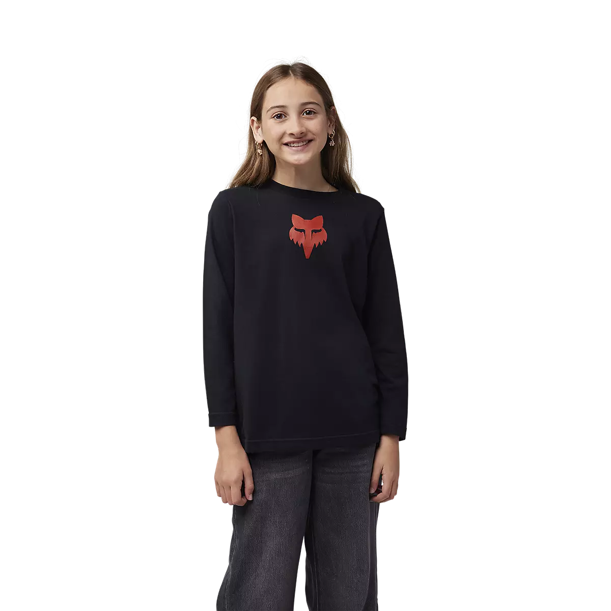 Fox Racing - Youth Heritage Long Sleeve Premium Tee-Black (32886-001)