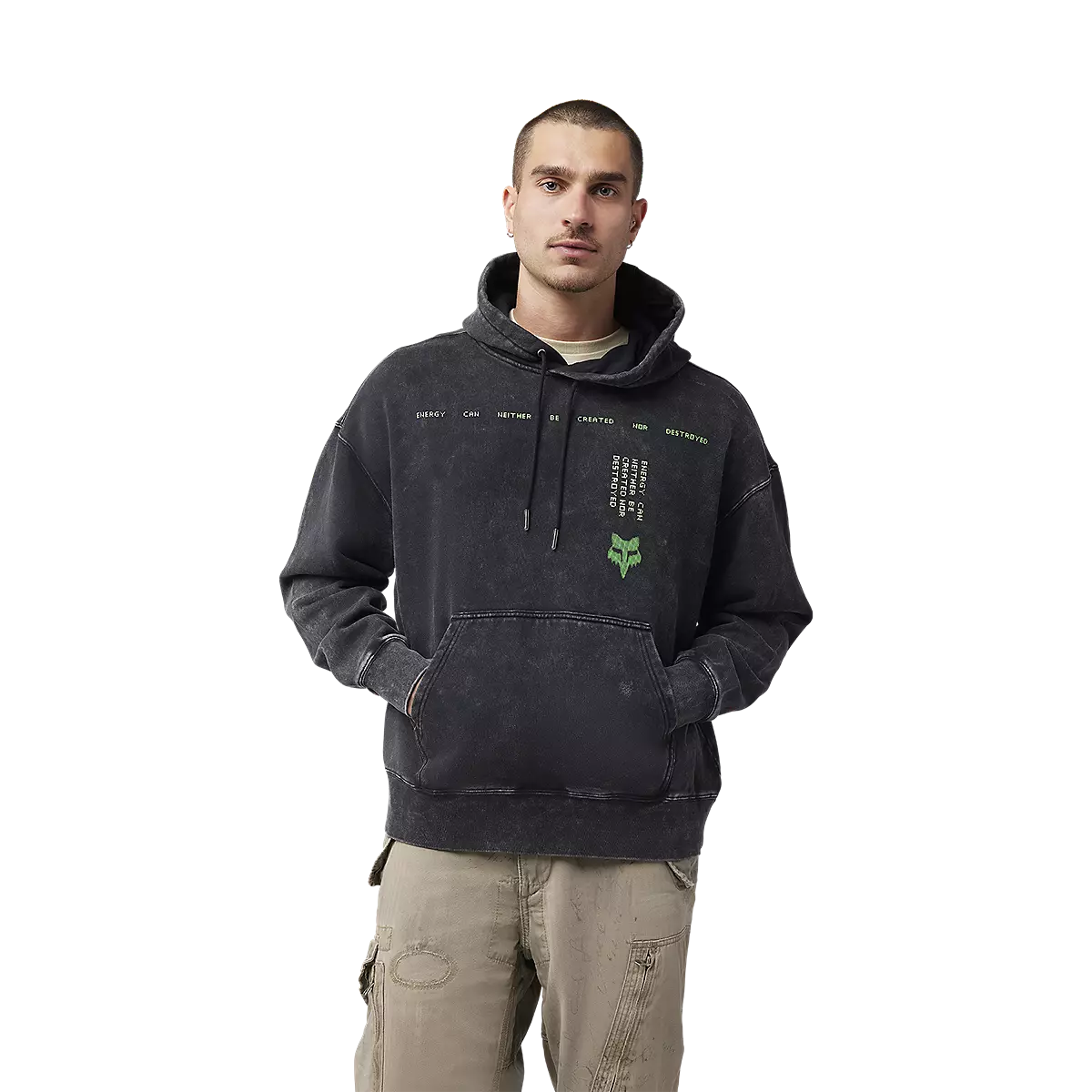 Fox Racing - Throttle Oversized Pullover Hoodie-Black (32894-001)