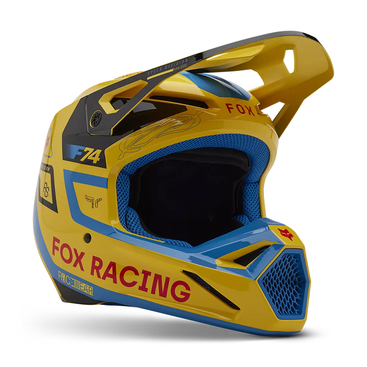 Fox Racing - V1 Race Spec Helmet-Pale Yellow (33000-274)