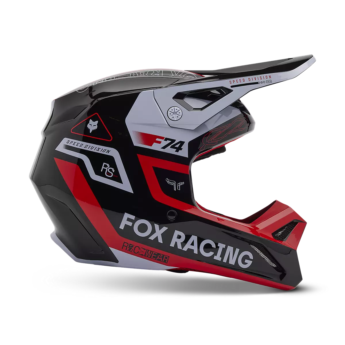 Fox Racing - Youth V1 Race Spec Helmet-Flo Red (33047-110)