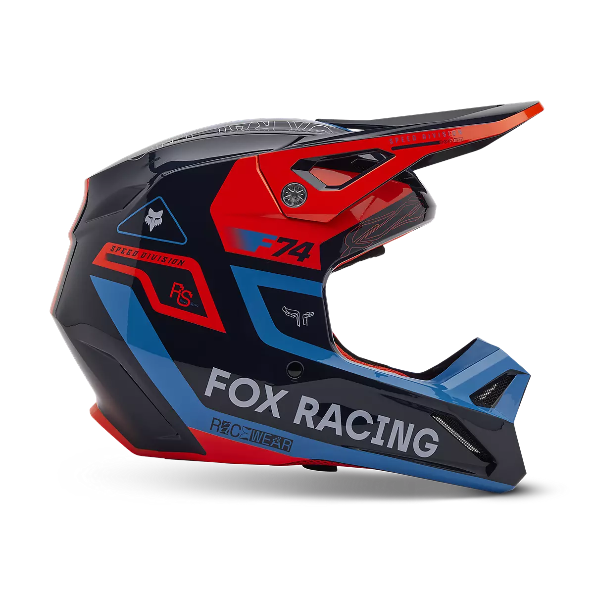Fox Racing - Youth V1 Race Spec Helmet-Midnight (33047-329)