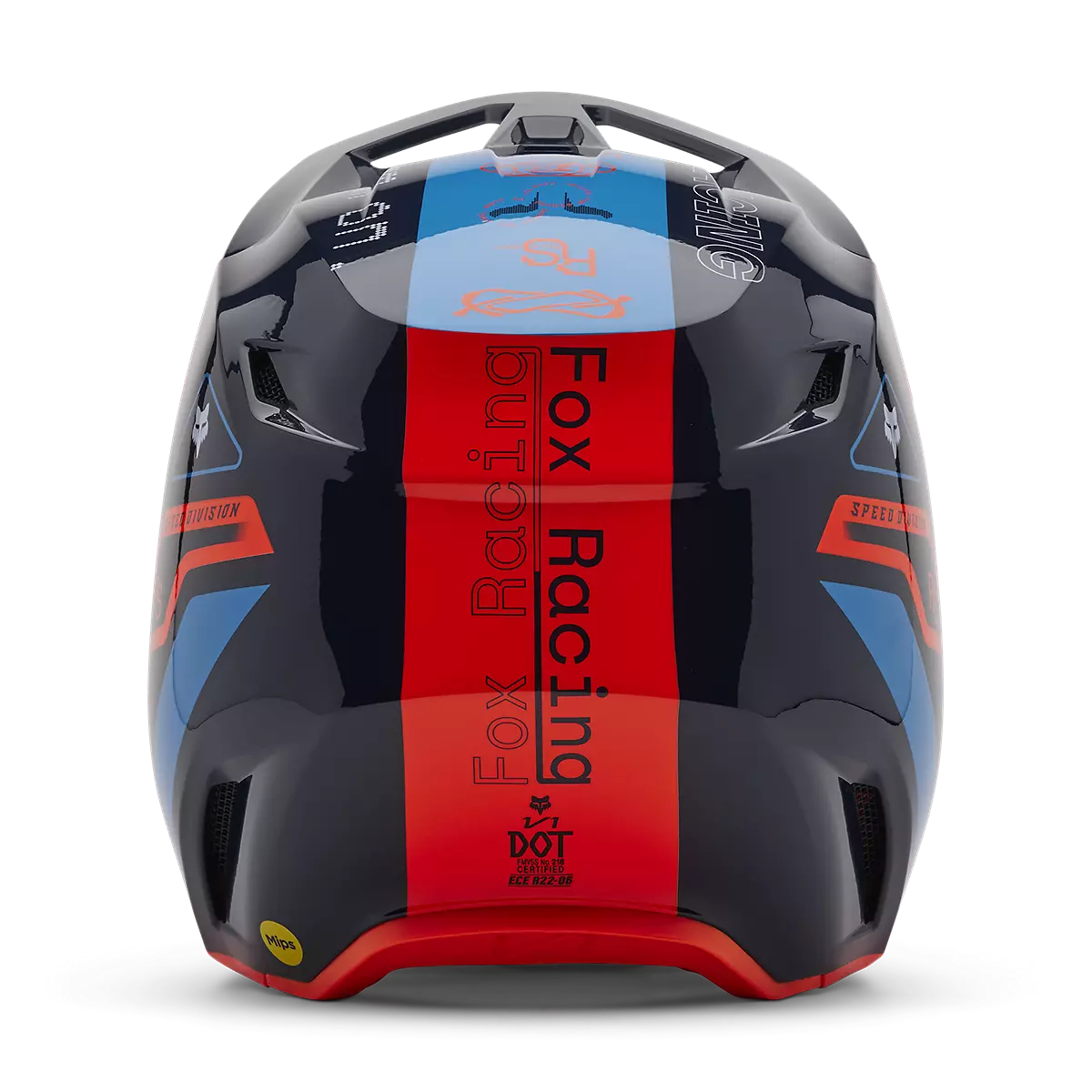 Fox Racing - Youth V1 Race Spec Helmet-Midnight (33047-329)