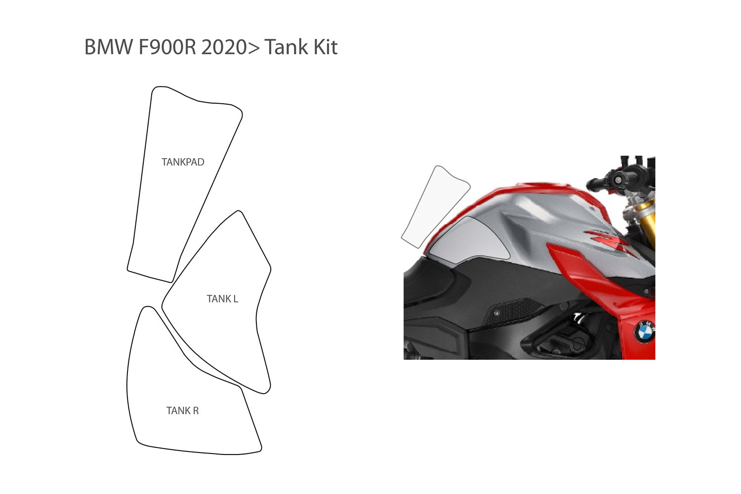 PremiumShield - Tank Protection for F 900 R