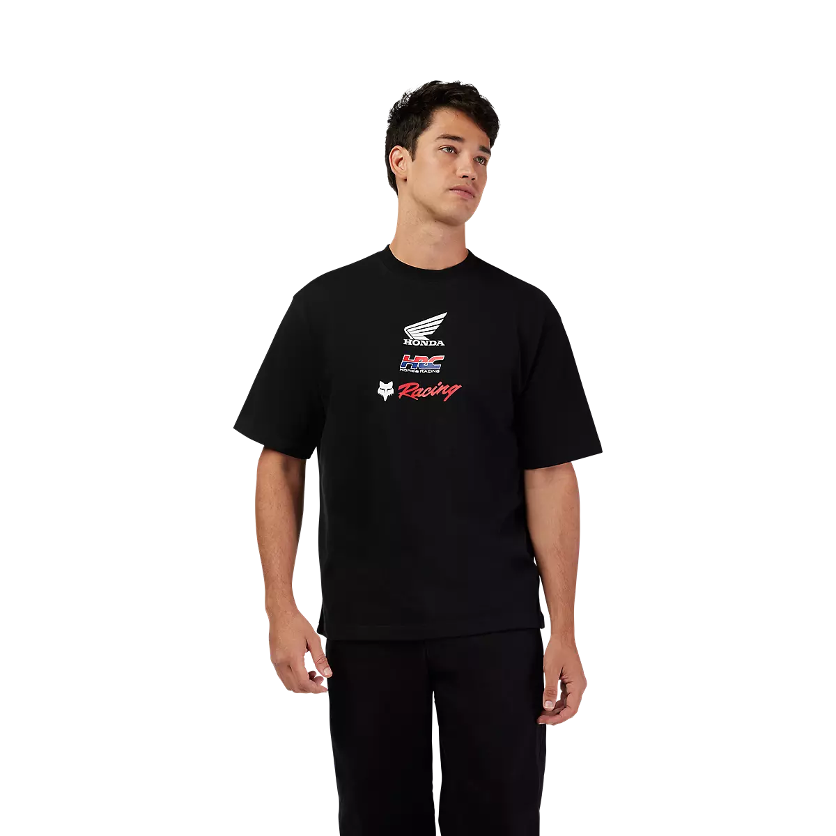 Fox Racing - Honda Oversized Short Sleeve Tee-Black (33421-001)
