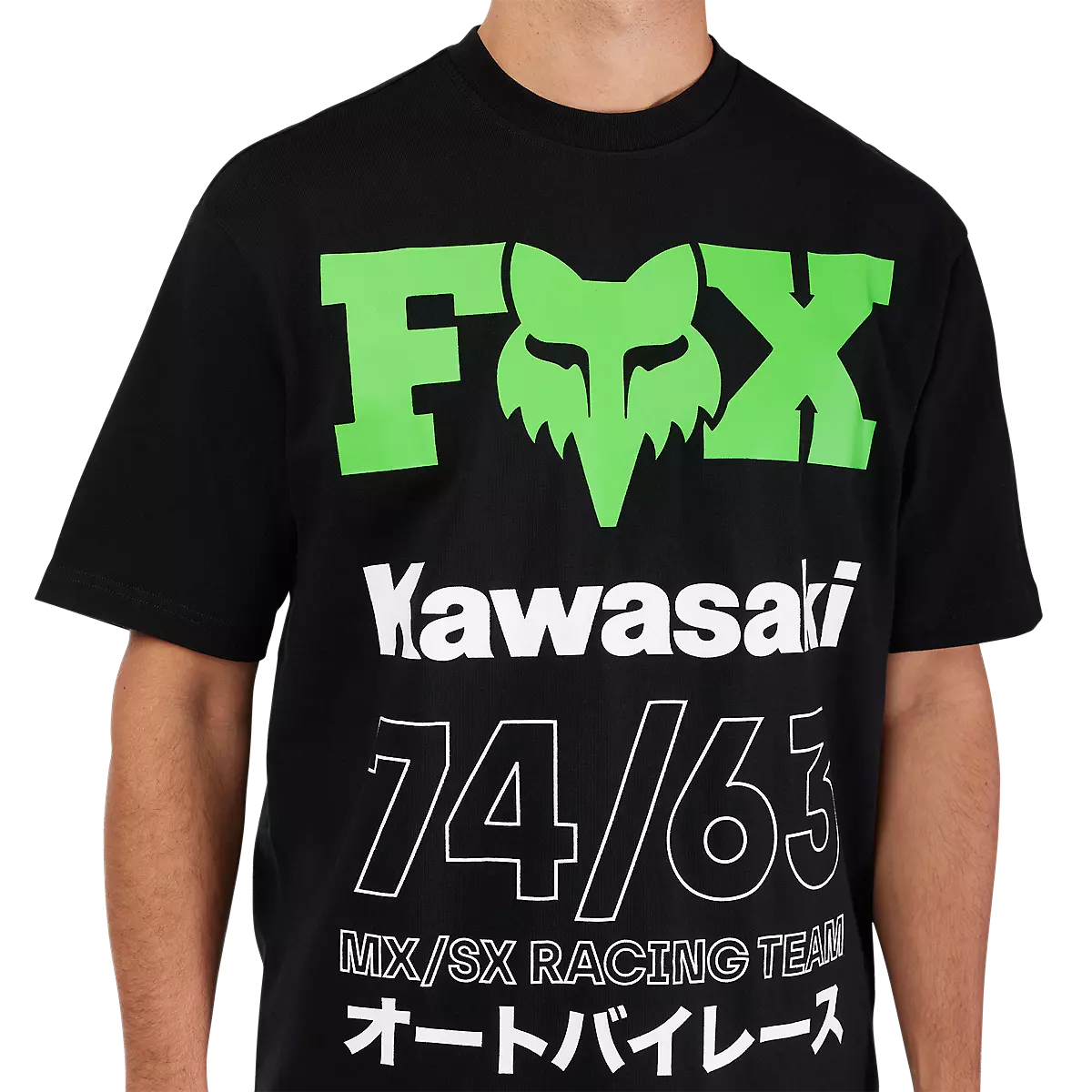 Fox Racing - Kawasaki Oversized Short Sleeve Tee-Black (33423-001)