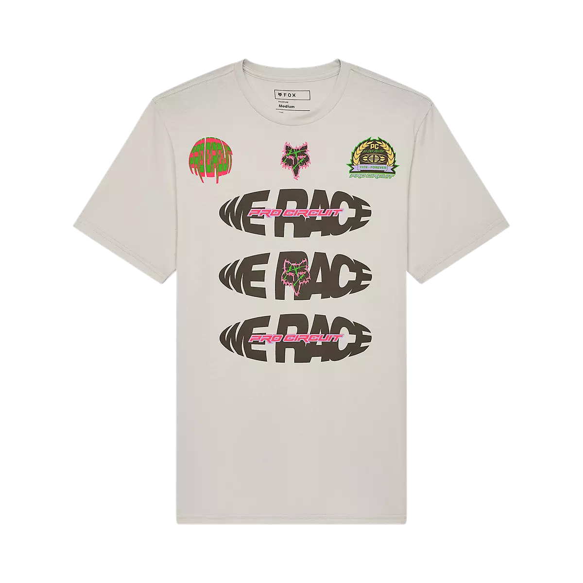 Fox Racing - Pro Circuit Short Sleeve Tee-Light Grey (33425-097)