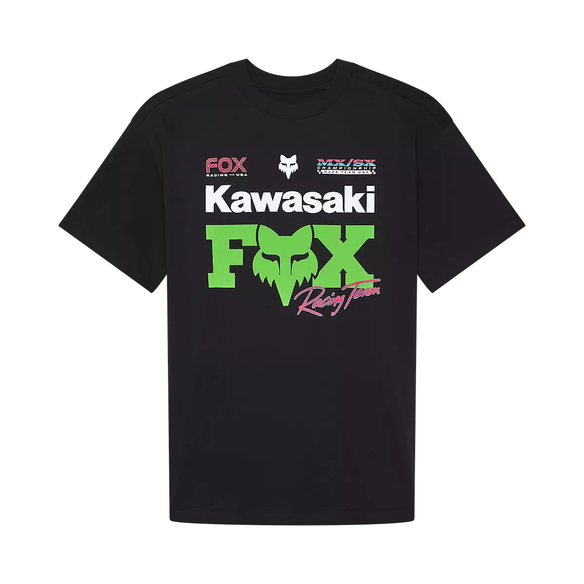 Fox Racing - Womens Fox X Kawasaki Oversized Short Sleeve Tee-Black (33586-001)
