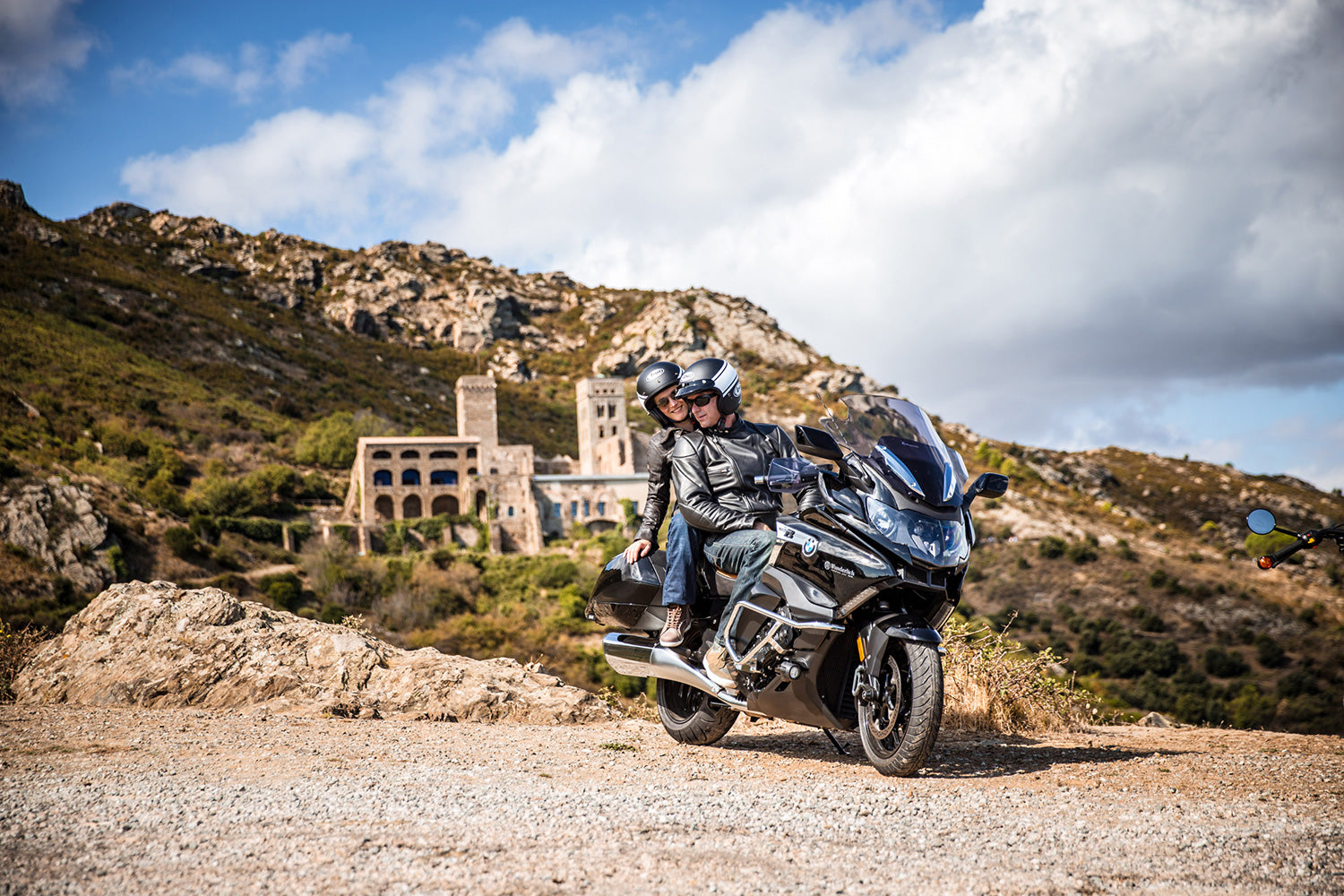 Wunderlich side stand enlarger BMW K 1600 B for secure stand against tilting, even when fully loaded.