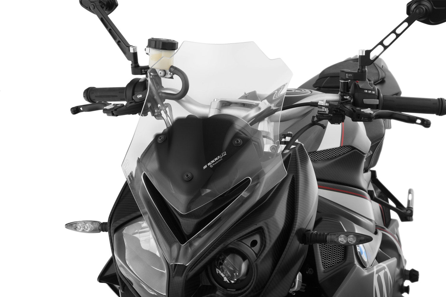 High end windshield with a smoothly flowing profile. With an uniformly distributed approaching flow at any speed.
