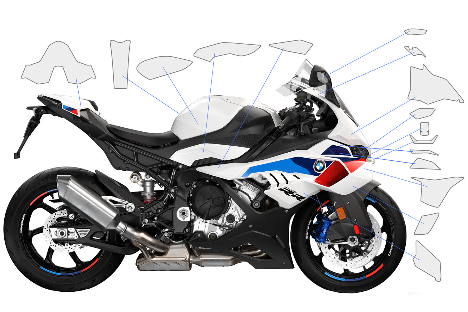 PremiumShield - Complete Paint Protection Set for BMW S 1000 RR (2025-)
