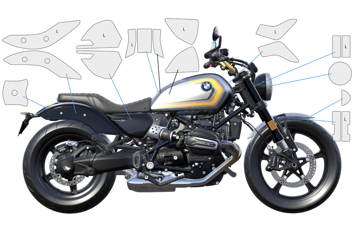 PremiumShield - Complete Paint Protection Set for BMW R12