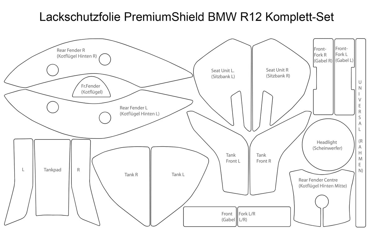 PremiumShield - Complete Paint Protection Set for BMW R12