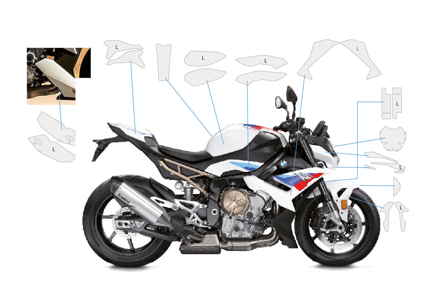 PremiumShield - Complete Paint Protection Set for S 1000 R BMW S 1000 R (2021-)