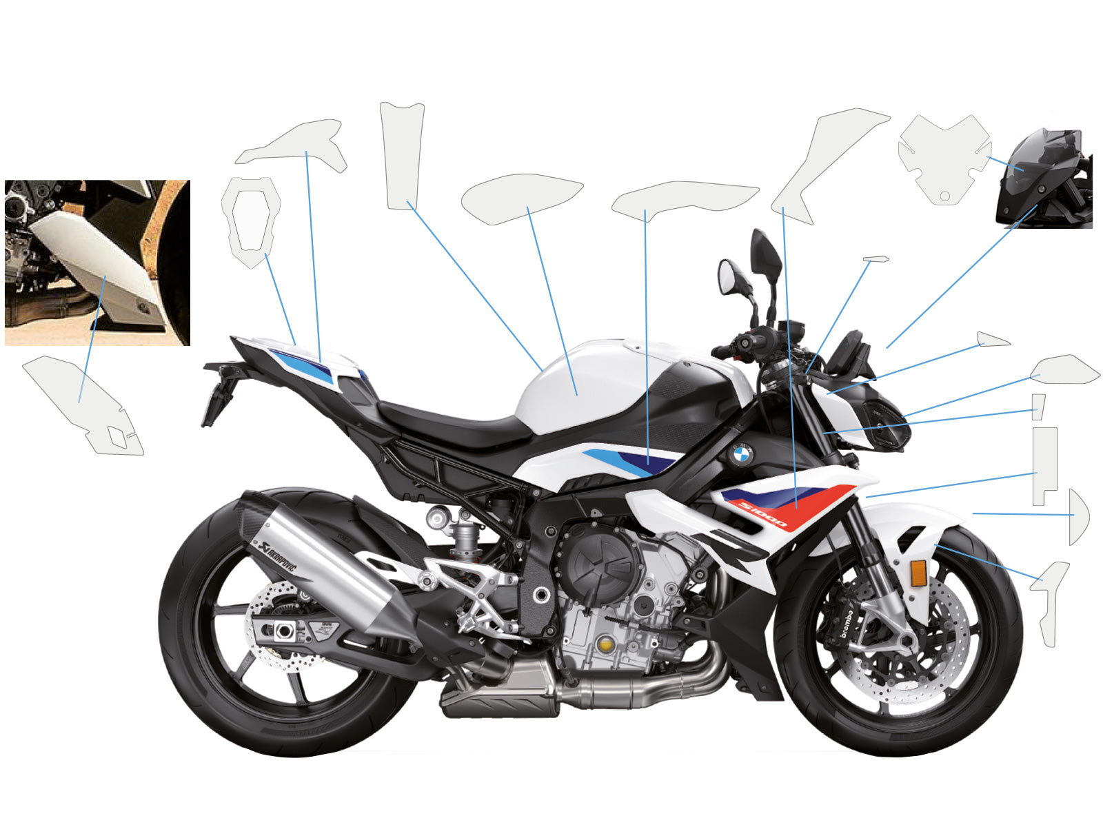 PremiumShield - Complete Paint Protection Set for S 1000 R (2025-)