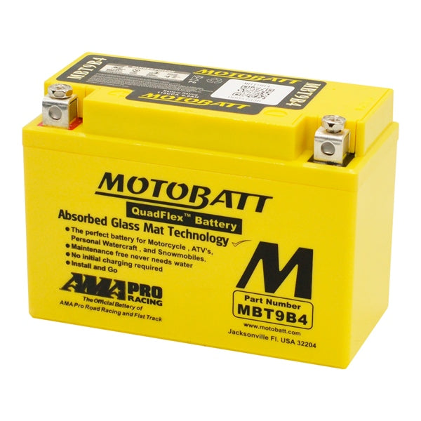 Motobatt-MBT9B4 BATTERY QUADFLEX MOTOBATT MBT9B4 