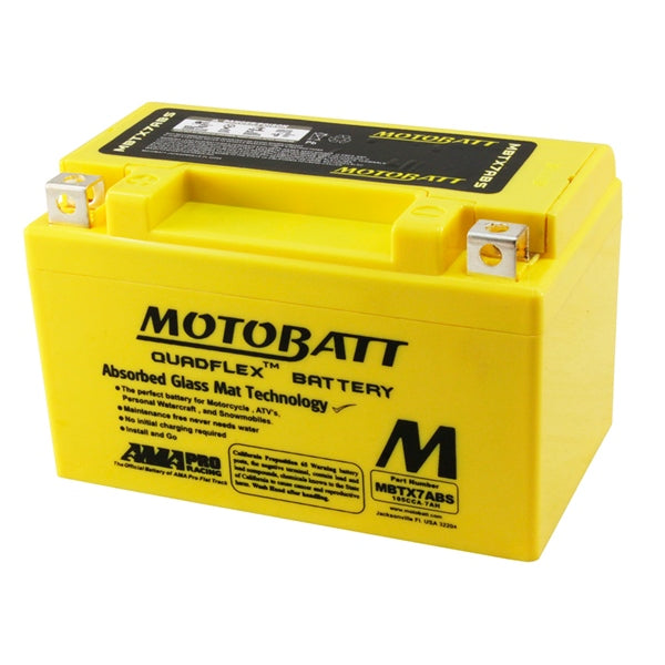 Motobatt-MBTX7ABS BATTERY QUADFLEX MOTOBATT MBTX7ABS 