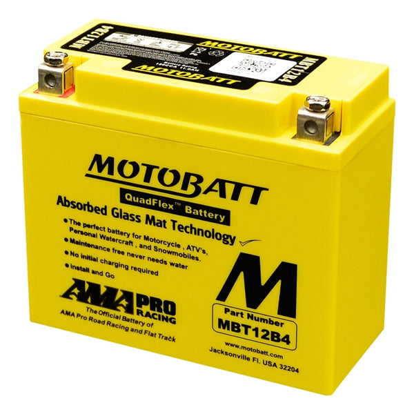 Motobatt-MBT12B4 BATTERY QUADFLEX MOTOBATT MBT12B4 