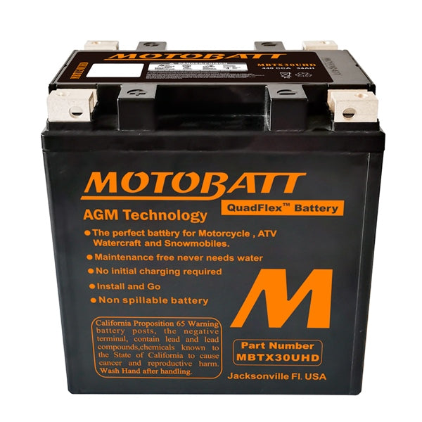 Motobatt-MBTX30UHD BATTERY QUADFLEX MOTOBATT MBTX30UHD 