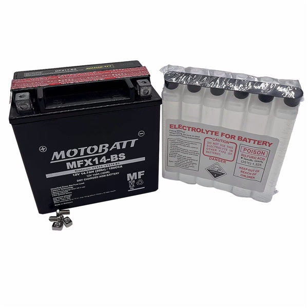 Motobatt-MFX14-BS BATTERY YTX MFX AGM MOTOBATT MFX14-BS 