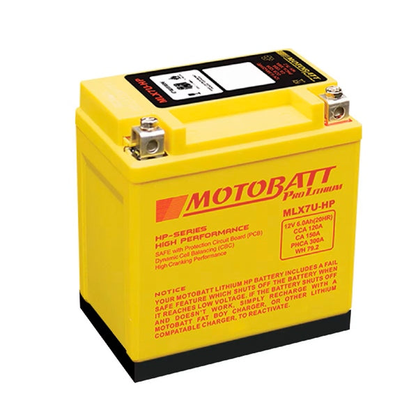 Motobatt-MLX7U-HP BATTERY PRO LITHIUM MOTOBATT MLX7U-HP 