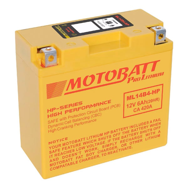 Motobatt-ML14B4-HP BATTERY PRO LITHIUM MOTOBATT ML14B4-HP 