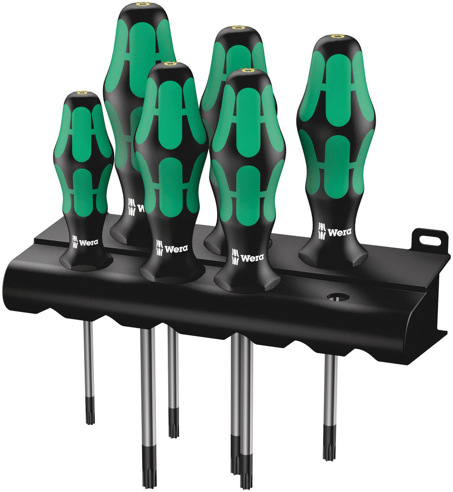 Wera Tools - 367/6 TORX® BO Kraftform Screwdriver set and rack