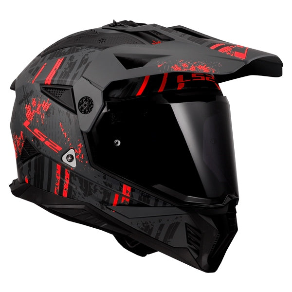 LS2-HELM BLAZE II CRAZY W/SUNV LGY/RD 3XL 702-1117 6942141715181