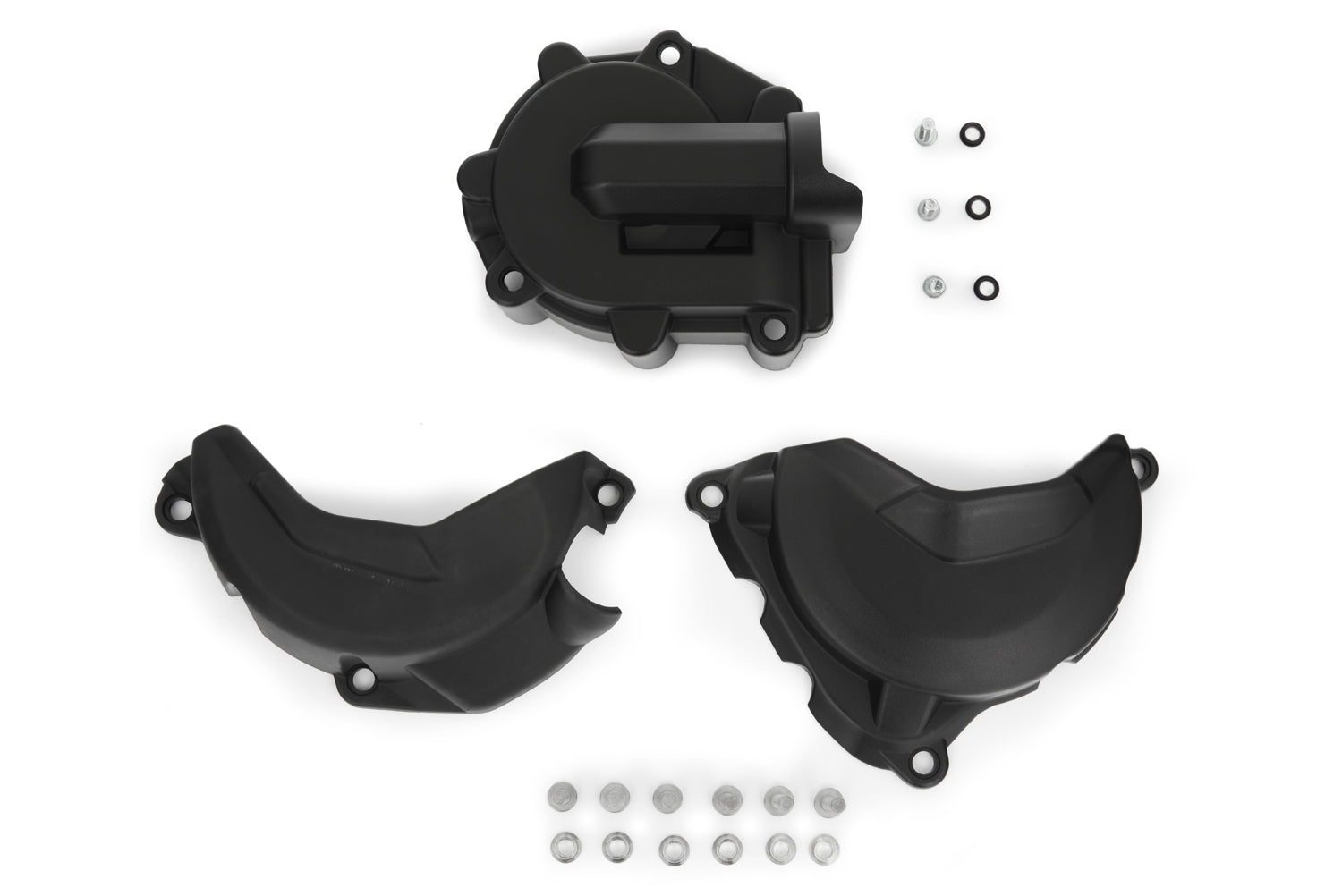 This engine protection cover set consists of three covers that reliable protection for the exposed points on the engine