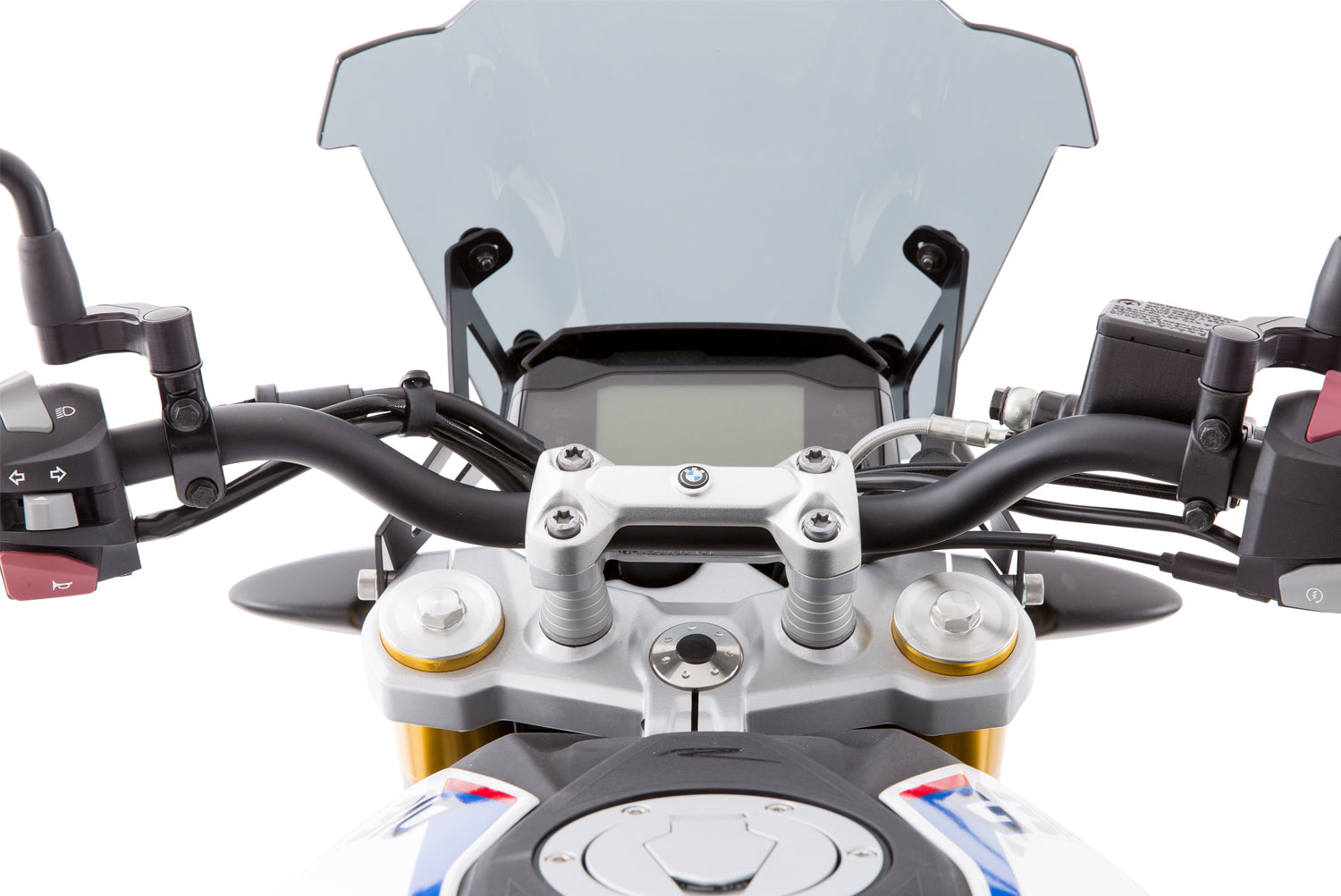 Ergonomic, upright seat position on the G 310 R