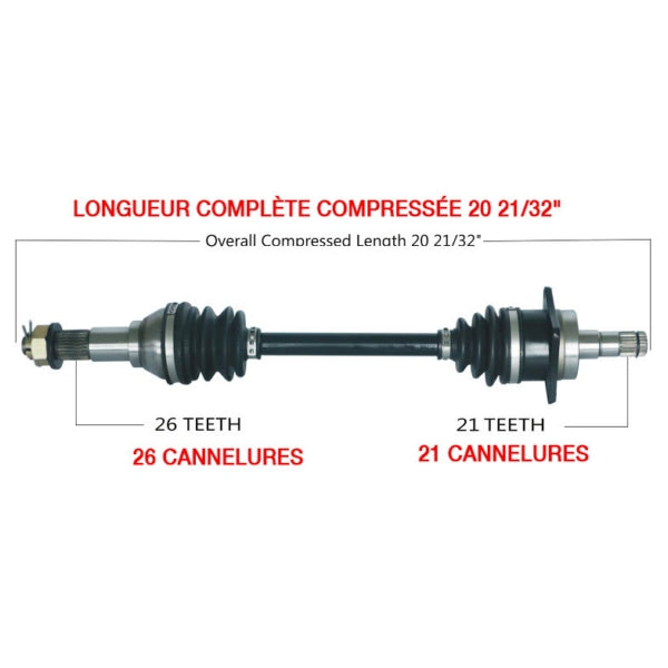 Kimpex - Complete Front Left Axle for Can-AM (CAN-7019K)