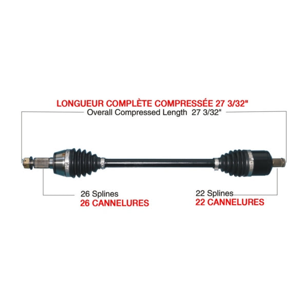 KimpexHD - Complete HD Axle (POL-6023HDK)