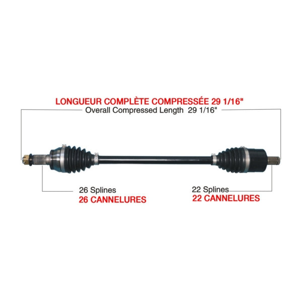 KimpexHD - Complete HD Axle (POL-6038HDK)