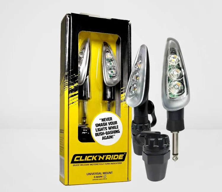 Click n Ride - 2-Piece Set of Quick Release LED Turn Signals