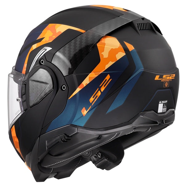 LS2-HELM ADVANT II GLIDE MAT BK OG 3XL 5691024513XL 694214178937