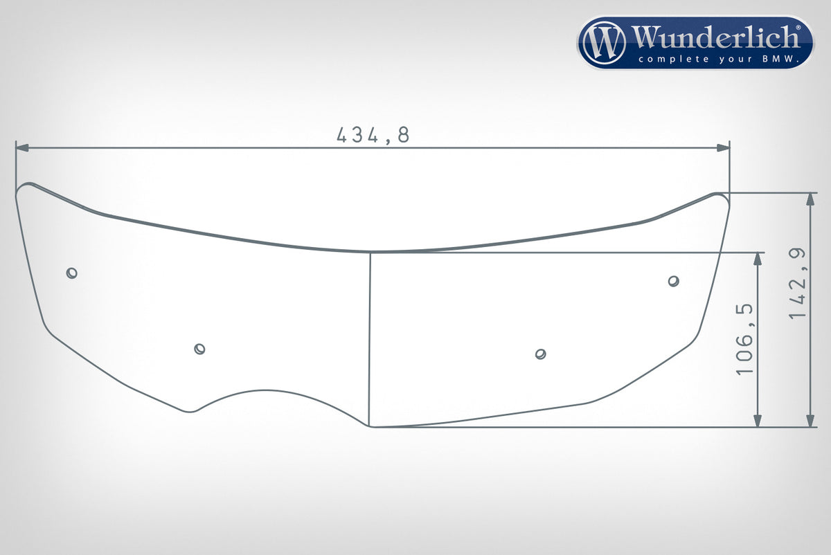 Wunderlich “COMFORT” pane increase for the R 1200 GS-LC