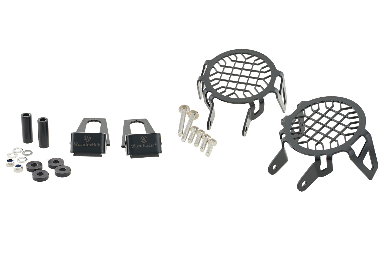 Wunderlich auxiliary light protection grille for BMW R 1200 GS LC  protects even from violent impacts.
