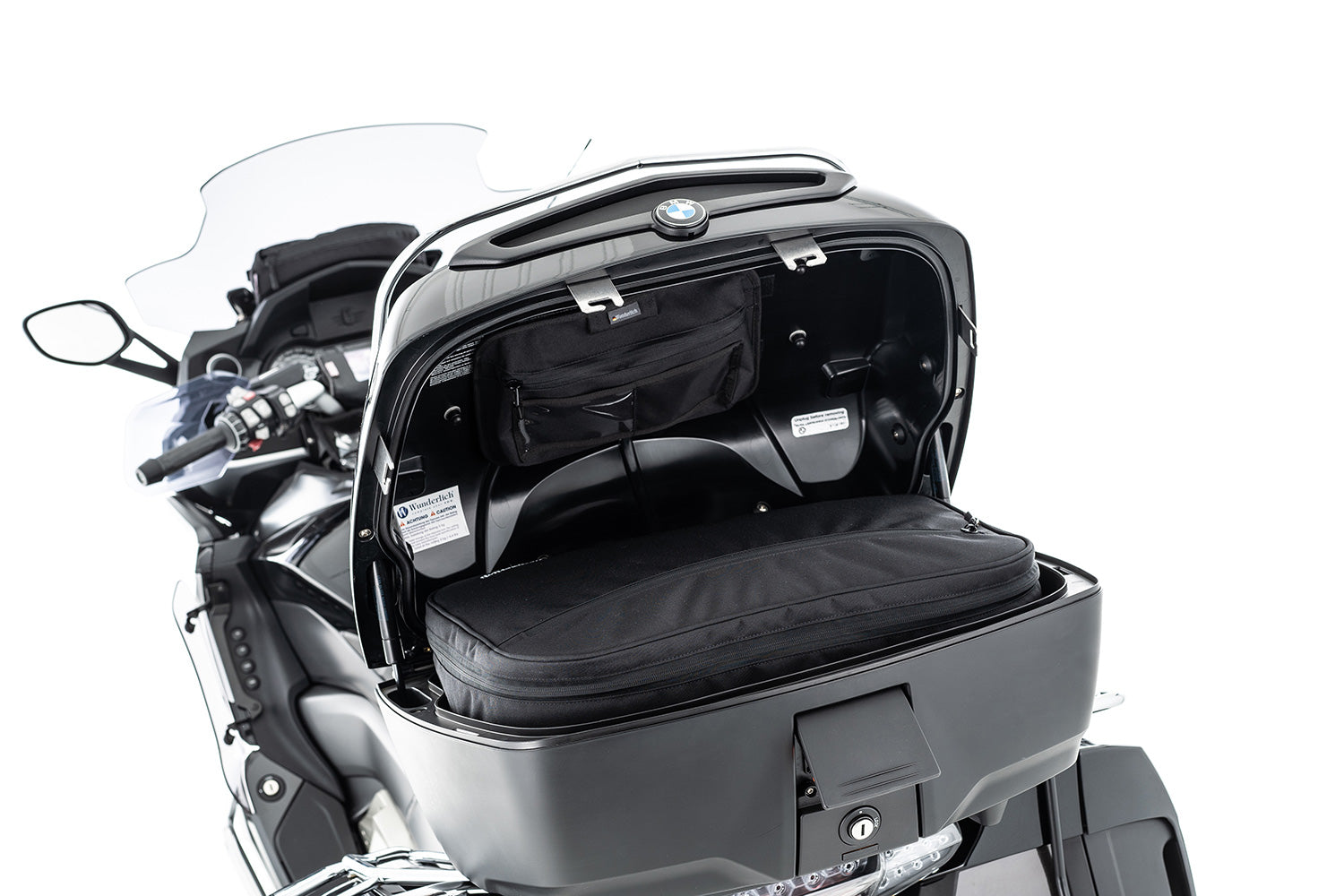 Our robust black CORDURA® inner pockets for top cases are perfectly crafted and leave nothing to be desired