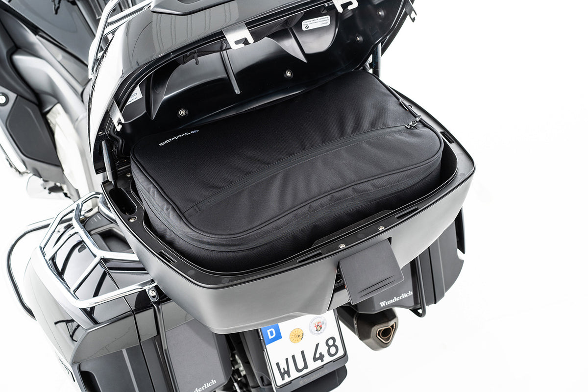 Our robust black CORDURA® inner pockets for top cases are perfectly crafted and leave nothing to be desired