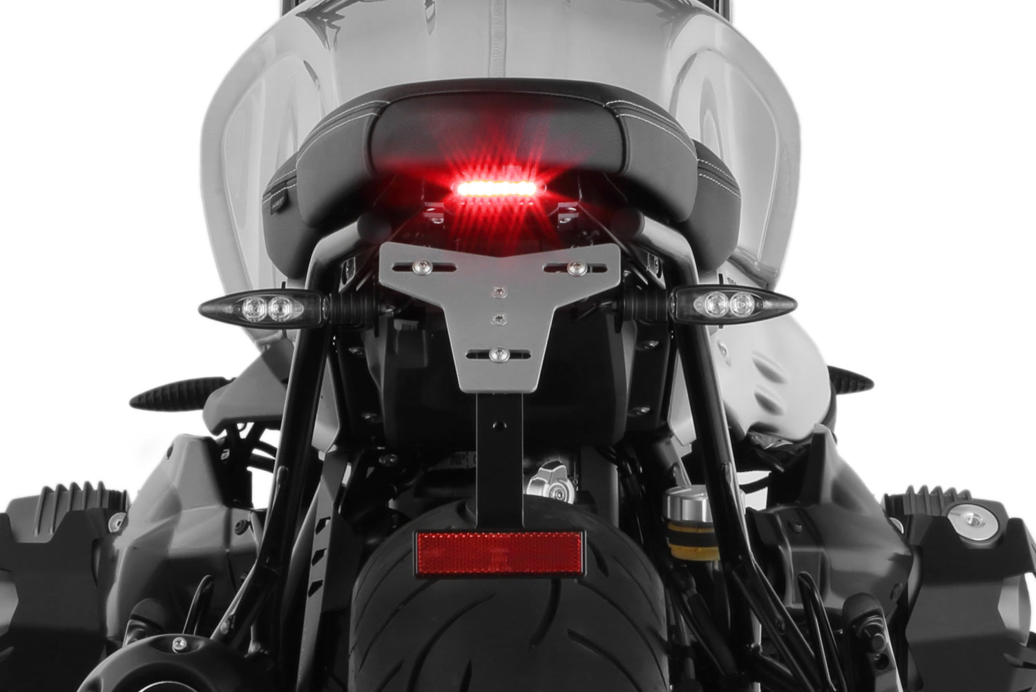 Wunderlich license plate holder "SPORT" (With rear light conversion STRIPE)