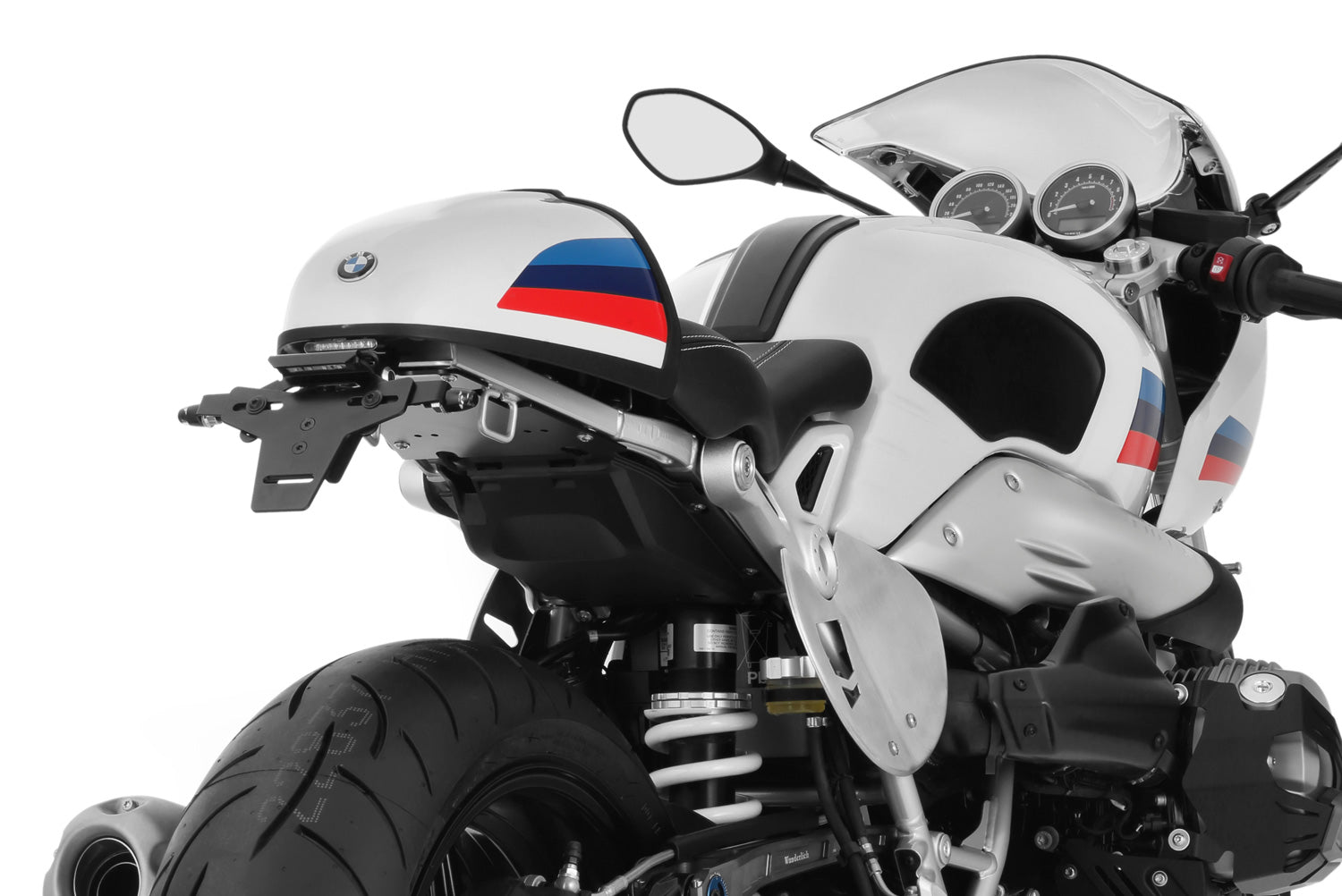 Wunderlich license plate holder "SPORT" (With rear light conversion STRIPE)