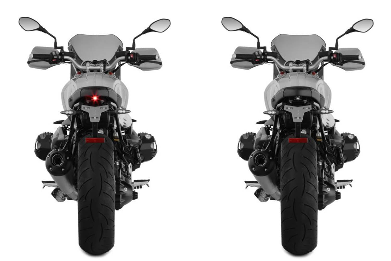 Wunderlich license plate holder "SPORT" (With rear light conversion DEVILS-EYE)