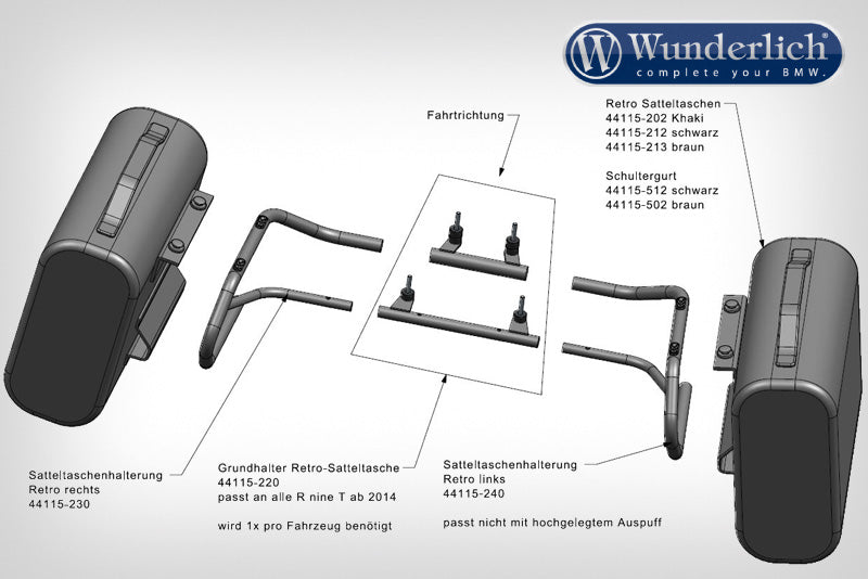 Wunderlich Holder for MAMMUT bags-44115-240