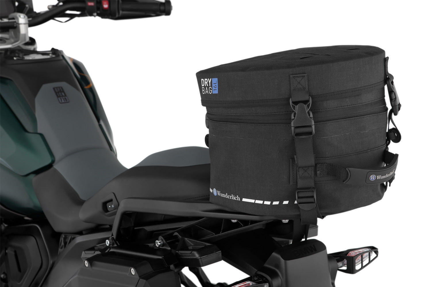 Multi-functional and compact bag can  either be attached to the luggage carrier of the passenger seat quickly and  simply